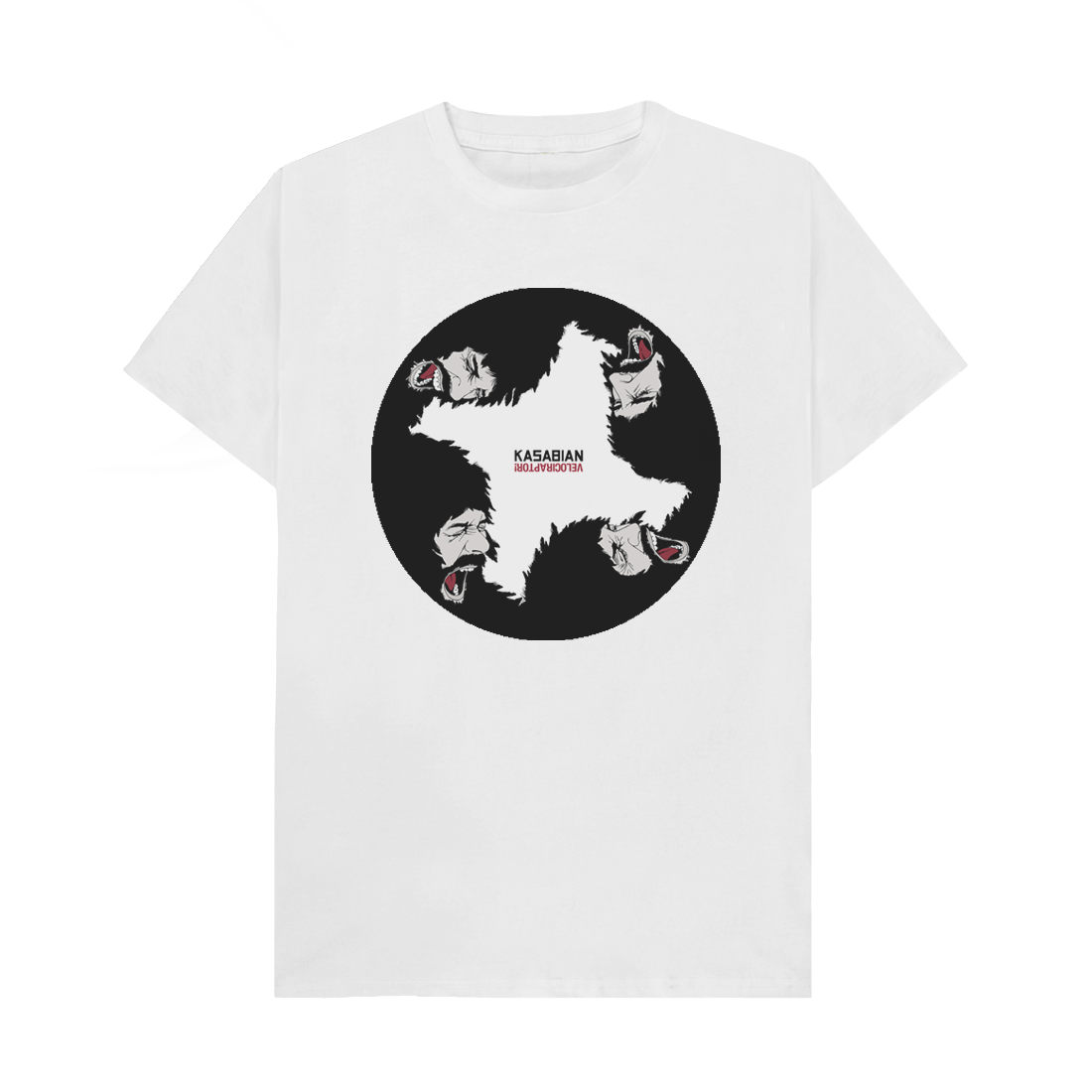 Kasabian White Velociraptor T-Shirt